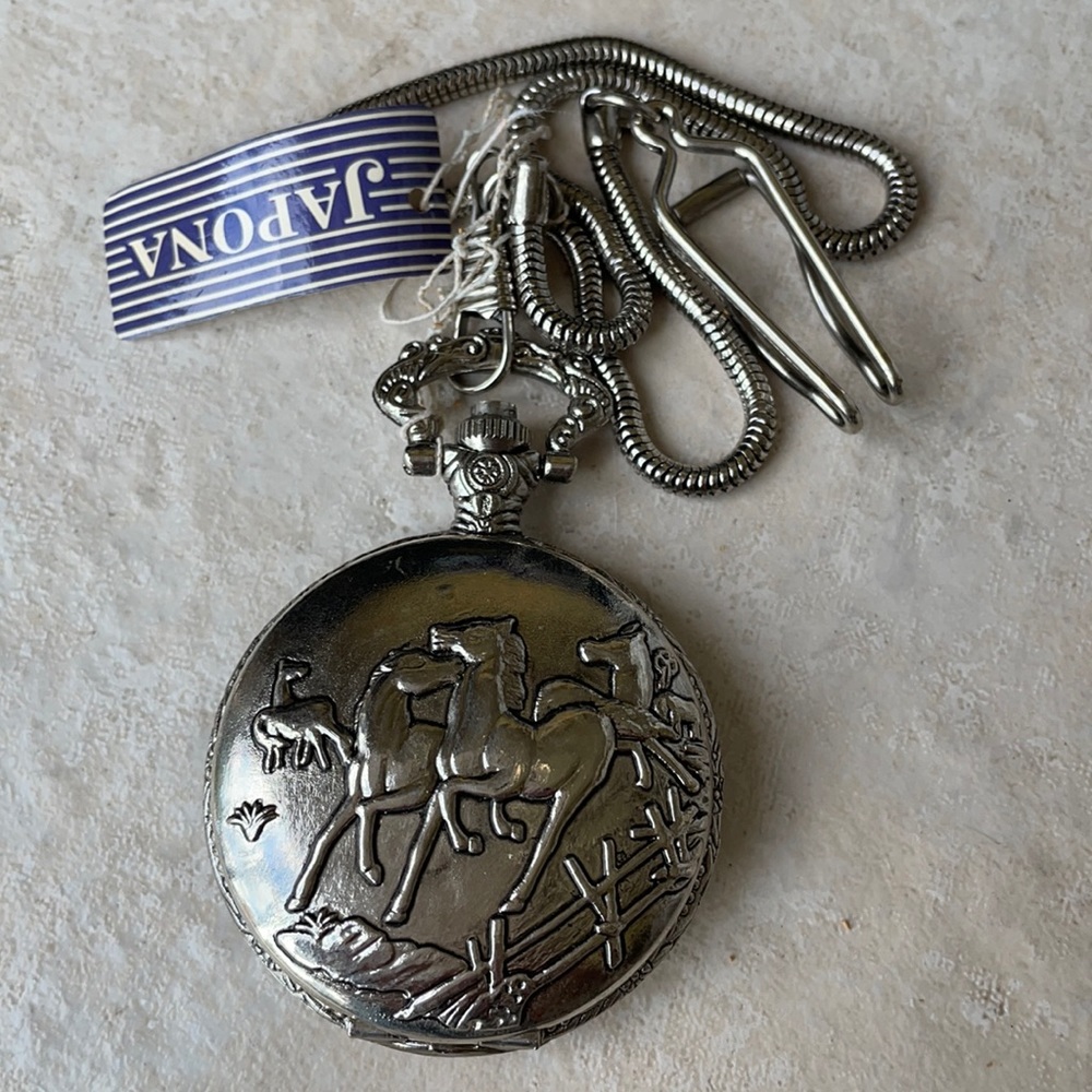 Japona pocket Watch battery stainless steel